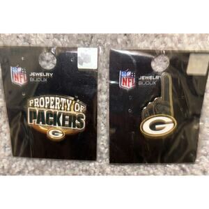 2‎ Licensed NFL Football Green Bay Packers Official Team Logo Lapel Pins